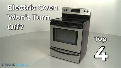 electric stove light won't turn off